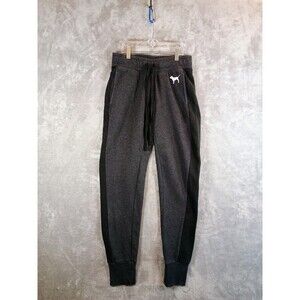 PINK Victoria's Secret Charcoal Joggers With Dog Size XS Y2K Styling